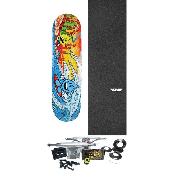 World Industries Skateboards Global Warming Skateboard Deck - 8.5" x 32" - Complete Skateboard Bundle